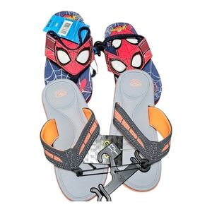 Boys 13-1 Sandals NWT‎ Spiderman Light Up